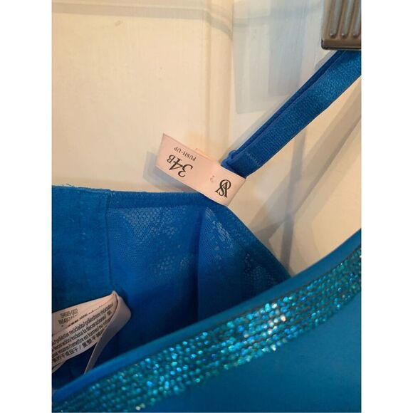 Victoria’s Secret corset push-up bra blue size 34B - Picture 4 of 6